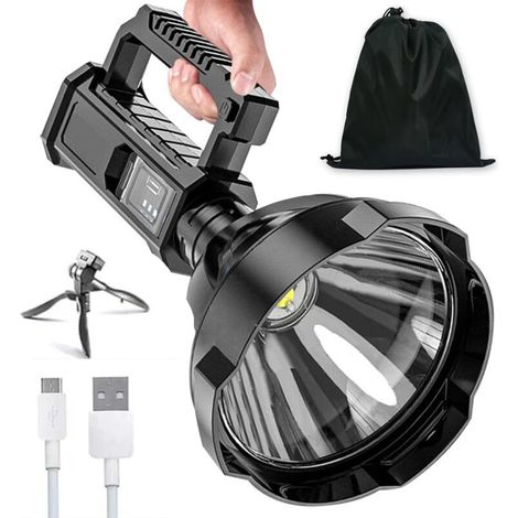 Rhg Taschenlampe 200000 Lumen, Wiederaufladbar, 200000 Lumen Taschenlampe, Hellste Taschenlampe, Hellste Taschenlampe Der Welt, Taschenlampe 200000 Lumen (groß)