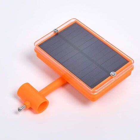 Rhg Rubberskin Smart Ultraschall-vogelabwehrgerät, Solarbetriebenes Vogelabwehrgerät Für Bauernhöfe Und Obstplantagen (orange)