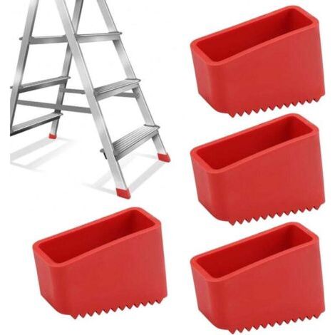 Qorva – Gummikappen Für Leiterfüße – 4er-pack (50 X 20 Mm) – Optimaler Halt Auf Allen Oberflächen – Bodenschutz