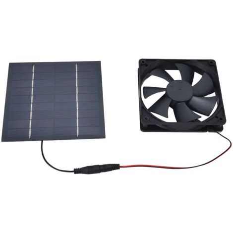 Rhg Solar-staubsauger, Stabiler Multifunktionsventilator Mit Solarpanel, 3000 U/min, 10 W, 12 V, 2 A Für Hühnerställe