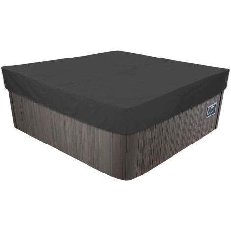 Rhg Wasserdichte Quadratische Schutzhülle Aus Oxford-gewebe Für Outdoor-whirlpools, Quadratische Garten-whirlpoolabdeckung, Wasserdicht, Staubdicht Und Uv-beständig (215 X 215 X 30 Cm)