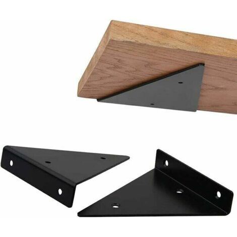 Qorva – Unsichtbare Metall-regalhalterung 10 Cm – 2er-pack – Tragkraft Bis Zu 30 Kg – Oxidationsbeständige Oberfläche – Einfache Montage
