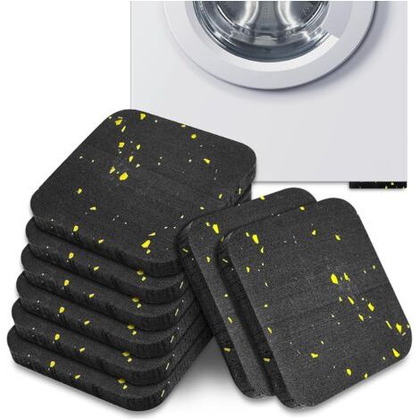 Qorva-8 Stück Waschmaschinen-unterlegscheiben, 10x10cm Gummipads, Anti-rutsch-trocknerpads, Reduzieren Vibrationen Und Absorbieren Stöße, Für Waschmaschine Und Trockner