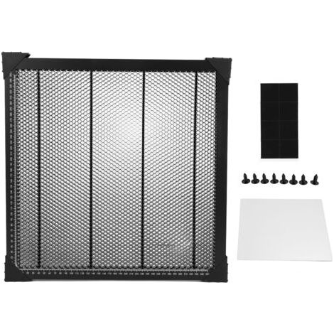 Rhg Wabenförmiger Arbeitstisch, Lasertisch Für Schneidemaschine Mit Aluminiumplatte, Nadeln Und Gravurmaterialien (400 X 400 Mm)