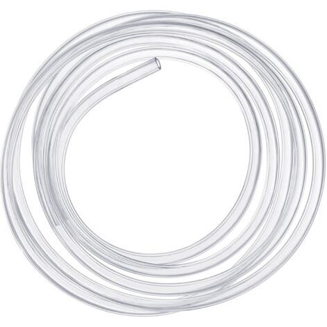 Qorva Flexibler Pvc-schlauch, 3 Meter, 10 X 12 Mm, Transparenter Kunststoff-aquarienschlauch, Für Badewanne, Schwimmbad, Aquarium, Sprühgerät