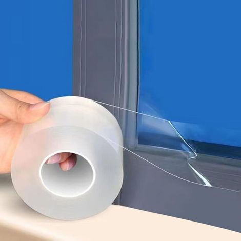 Rhg Selbstklebende Klebebänder Für Fenster- Und Türdichtung, 5 Cm X 10 M, Dichtungsstreifen, Winterdichtungsbänder Für Fenster, Isolierend, Schalldämmend, Staubdicht Und Kälteisolierend