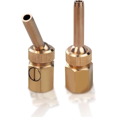 Set Mit 2 Springbrunnendüsen, Verstellbare Gerade Messing-landschaftsdüse Mit 20-mm-innengewinde, Springbrunnendüse Mit Ventil Für Museen/brunnen