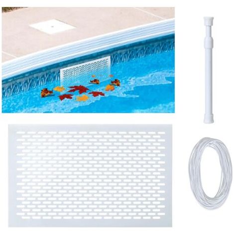 Rhg Laubschutz Für Einbau- Und Aufstellpoolskimmer. Rostfreies Schutznetz Für Poolskimmer. Ausgestattet Mit Einer Elastischen Schnur Und Einer Teleskopstange Für Eine Einfache Montage.