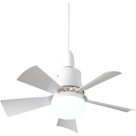 Rhg Deckenventilator Mit Fernbedienung, Leise – 5-blatt-deckenleuchte, E26-fassung, Sommer-/winterbetrieb, Schlafzimmer, Esszimmer, Weiß