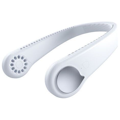 Qorva Tragbarer Nackenventilator, Starker Und Leiser Wind, Blattlos, 360°-luftstrom, Nackenkühlung, Usb-aufladbarer Ventilator Für Büro, Zuhause Und Reisen
