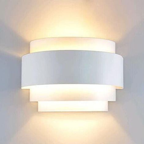 Rhg Led-wandleuchte Für Den Innenbereich, Moderne Weiße Downlight-leuchte Für Wohnzimmer, Schlafzimmer, Flur, Warmweiß (leuchtmittel Nicht Enthalten) [energieklasse A++]