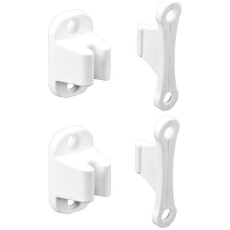 Qorva - Set Mit 2 Türstoppern Für Wohnmobile Und Wohnwagen, Robuste Türstopper Aus Kunststoff, Zubehör Für Wohnwagen Und Wohnmobile (schrauben Inklusive)