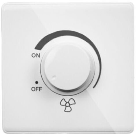 Qorva - Deckenventilatorsteuerung - 220v 10a Wandschalter Für 15-300w Dimmerschalter - Typ 86,