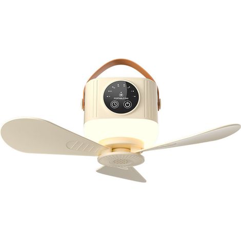 Rhg Usb-wiederaufladbarer Deckenventilator Mit 3600-mah-akku Und Hängeventilator Für Studentenwohnheime Und Campingzimmer