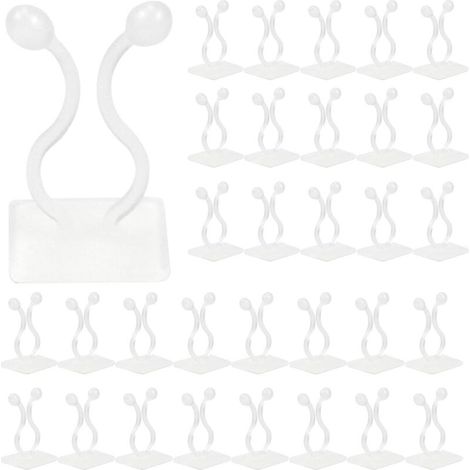 Rhg Kletterpflanzen-stützclips, 50 Stück, Selbstklebende Wandhaken Zur Befestigung Von Kletterpflanzen, Heimdekoration (weiß)