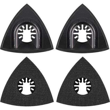 4-teiliges Set Schleifpads 80 Mm, Zubehör Für Multifunktionswerkzeuge, Klingen Für Multifunktionswerkzeuge