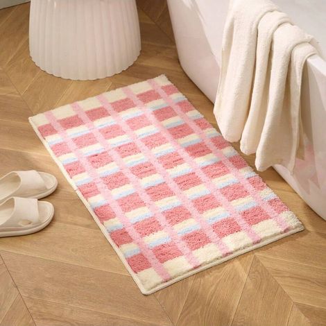 Badematte Im Landhausstil, Saugfähige Fußmatte, Rutschfeste Matte, Toilettenmatte – 40 X 60 Cm