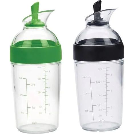 Messbecher Für Salatdressing – Griffig – 2er-set – 240 Ml – Saucenflasche – Praktisches Design