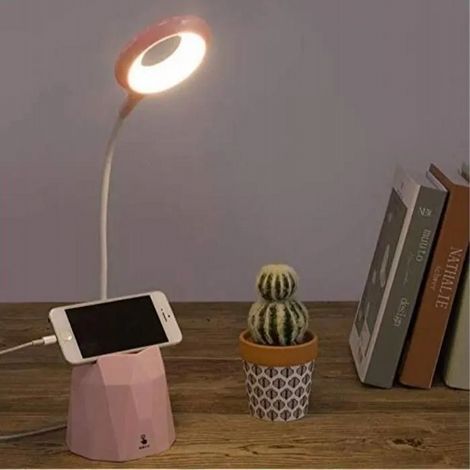 Schreibtischlampe, Dimmbare Led-schreibtischlampe, Tischlampe Zum Schutz Der Kinderaugen Mit 3 Beleuchtungsmodi (rosa)