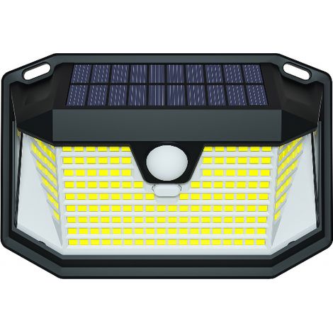 Solar-außenbeleuchtungsset, Wasserdichte Solar-wandleuchte Mit Bewegungsmelder, Sicherheitsbeleuchtung, Strahler (2 Stück)