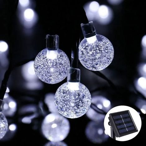 Wasserdichte Solar-lichterkette Für Den Außenbereich, Kaltweiß, 30 Leds, 6 M, Weihnachtsdekoration