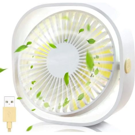 Mini-usb-ventilator, Leise Und Tragbar, Drei Geschwindigkeitsstufen, Ideal Für Büro Und Reisen. Usb-stromversorgung.