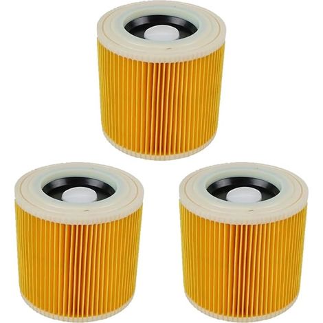 3er-pack Staubsaugerfilter Für Kärcher – Wd2, Wd3, Wd3p, Nt18, Mv2, Mv3 Serie – Nass- Und Trockensauger