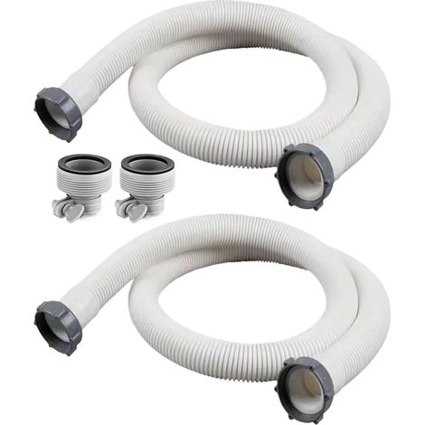 Zolginah – 2er-pack Pumpenschläuche Für Intex 29060e Poolfilter – Länge 150 Cm – Durchmesser 38 Mm – Fördermenge Bis Zu 5678 L/h
