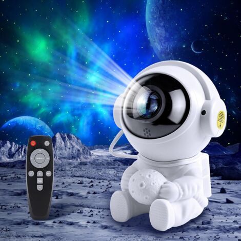 Qorva Astronauten-galaxie-projektor, Sternenhimmel-projektor, Galaxie-projektor Mit Nebel Und Sternen, Timer, Fernbedienung, 360°-drehung, Astronauten-galaxie-sternenprojektion Für Kinder Und Erwachse