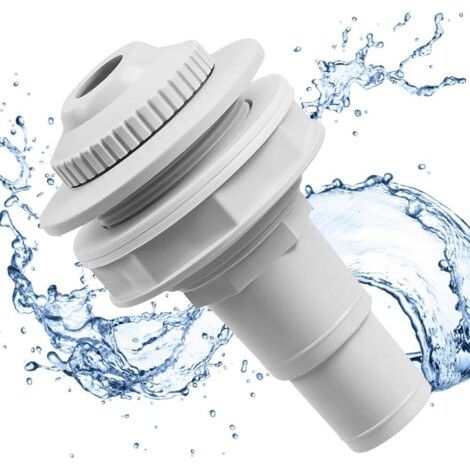 Qorva Pool-saugdüse, 32/38 Mm Rücklaufdüse, 58 Mm Durchmesser Pool-saugdüse, Verstellbare Schlauchdüse, Adapter Für Poolablaufschlauch