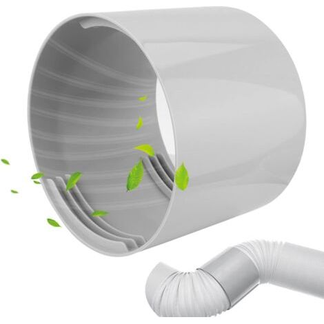 Qorva – Acrylnitril-butadien-styrol, 13 Cm Tragbarer Abluftschlauch-adapter Für Tragbare Klimaanlagen