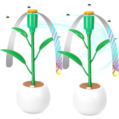Qorva – Set Mit 2 Anti-fliegen-tischventilatoren, Fliegenabwehrventilatoren, Tragbare Hängeventilatoren, Fliegenabwehr Für Küche Und Esstisch