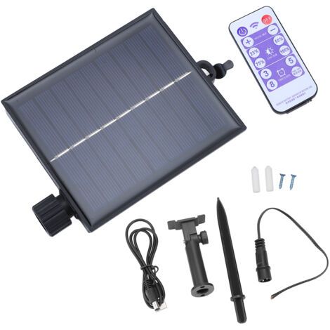 Qorva – Wasserdichte Solar-lichterketten-steuerbox – 8 Beleuchtungsmodi – Helligkeitsregelung Von 25–100 % – Bis Zu 40 Stunden Akkulaufzeit
