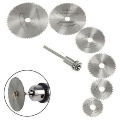 Qorva – Neues 7-teiliges Hss-sägeblattset Für Dremel-rotationswerkzeuge, Kreissägeblätter Für Holz, Passend Für Das Dremel-rotationswerkzeugfutter Mit 3,175 Mm (1/8") Verlängerungsstange