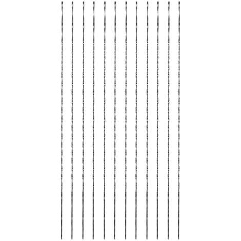 Qorva – 12er-pack Dekupiersägeblätter – Kohlenstoffstahl – Für Holz, Metall, Kunststoff – Kurvensägen, Glatter Schnitt