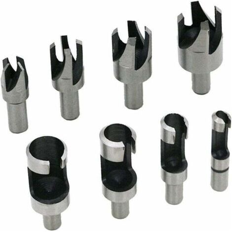 Qorva-8pcs Holzdübelbohrer 6mm/10mm/13mm/16mm, Mit Kegel- Und Klauenbohrern