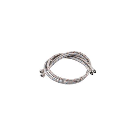 100 Cm Langer, Flexibler Edelstahl-schlauchanschluss – Mischbatterieanschluss Für Warm- Und Kaltwasser – 10 Bar Druck – 28 L/min Durchflussmenge