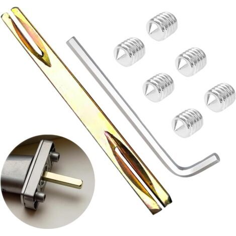 Qorva – 8 Mm X 100 Mm Vierkant-griffstange Für Türgriffe Und Türbeschläge, Mit 6 M6-innensechskantschrauben Und 1 Schlüssel