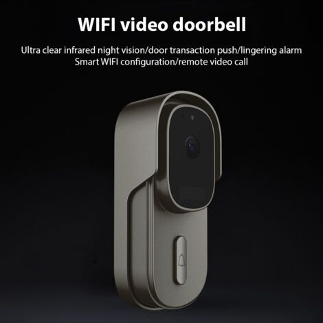 Qorva – 1080p-video-türklingel, Kabellose Smart-kamera Mit Gong, Tuya-app, 2,4-ghz-wlan, Ip65 Wasserdicht, Fernanruf Per Video, Zwei-wege-audio, Infrarot-nachtsicht