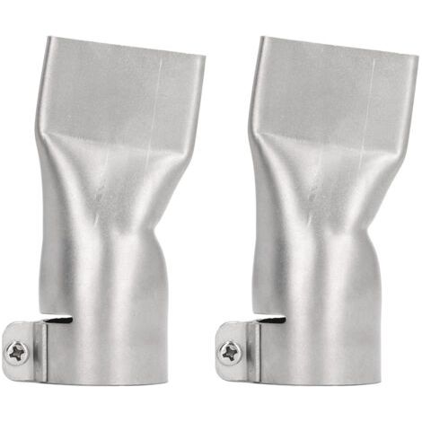 Qorva 40 Mm Breite Flachkopf-schweißdüse, Edelstahl, Hitzebeständige Heißluftpistole, 2 Stück