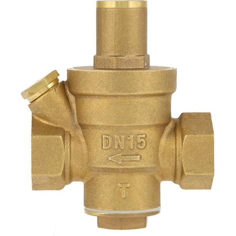 Einstellbares Wasserdruckregelventil Aus Messing, Wasserdruckminderungsventil, Sanitärinstallation, Dn15 1/2 Gewinde (dn15)
