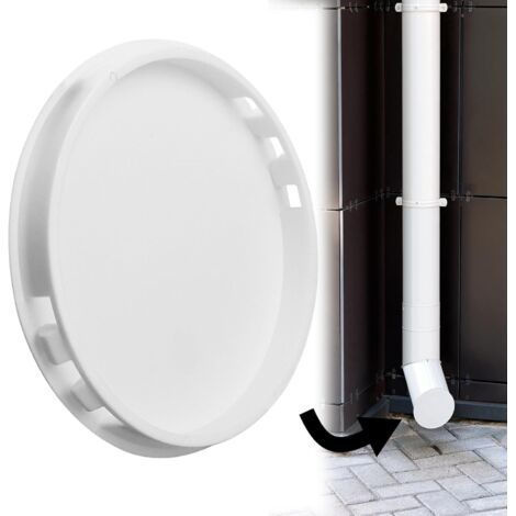 Qorva 100-mm-kunststoffrohr-endkappe, 100-mm-abwasserrohr-endkappe, Pvc-rohrkappe Für Rohre Mit 100 Mm Durchmesser