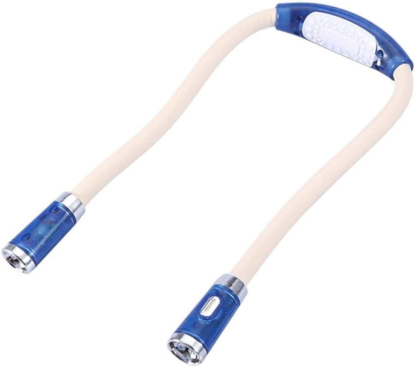 Led-leselampe Wiederaufladbare Umarmungsleuchte Hals Flexible Hängeleuchte Led-freisprecheinrichtung Einstellbare Lampe Faltbare Nachtlesestricken (batterie Nicht Enthalten)