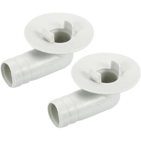 Qorva Klimaanlagen-ablaufschlauchverbinder, 17 Mm Winkelstück, Ersatzteil Für Mini-split-fensterklimaanlagen, Beige, 2er-pack