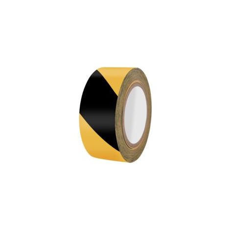 Bodenmarkierungsband, Selbstklebende Sicherheitsstreifen, Gelb-schwarzes Warnband, 48 Mm X 30 M, Zur Verwendung An Arbeitsplätzen Und In Gefahrenbereichen