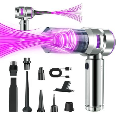 Qorva Akku-autostaubsauger, 4-in-1 Akku-handstaubsauger Mit Hoher Saugkraft, Mini-akku-handstaubsauger, Leistungsstarker 100-w-bürstenlosmotor
