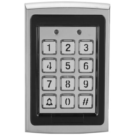 Qorva – 125-khz-metall-rfid-kartenleser – Elektronische Tastatur Mit Hintergrundbeleuchtung – No/nc-relaisausgang – 1000 Benutzer