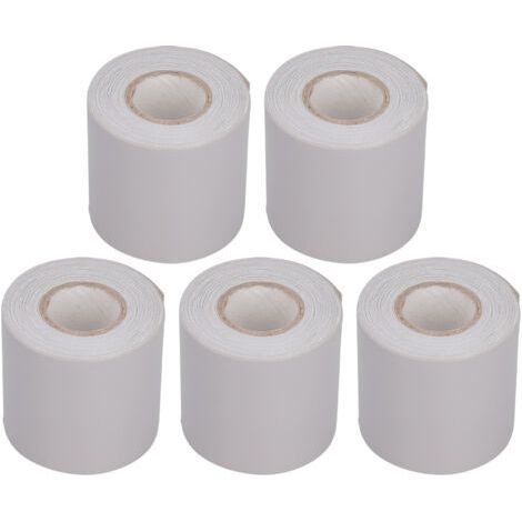 Qorva - Packung Mit 5 Schutzklebebändern Für Klimaanlagenschläuche, Ölbeständig, 6 Cm Breit (grau)