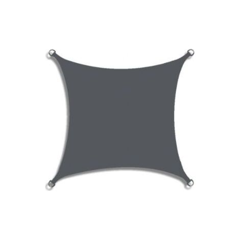 Qorva Quadratisches Sonnensegel (2 X 2 M), Oxford-polyestergewebe, Sonnenschutz Und Atmungsaktiv, Ideal Für Terrasse Und Garten