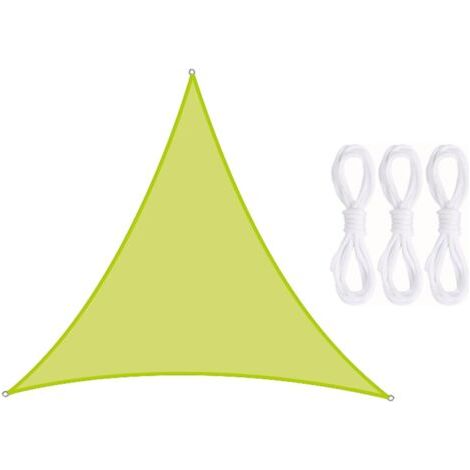 Qorva – Wasserdichtes Und Uv-beständiges Dreieckiges Sonnensegel Für Terrasse, Garten Und Rasen, 2 X 2 X 2 M, Grün